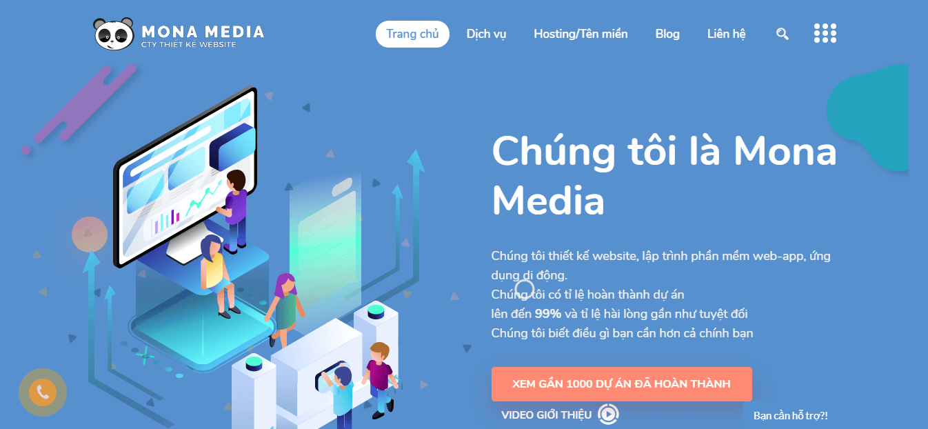 Công ty thiết kế website monamedia